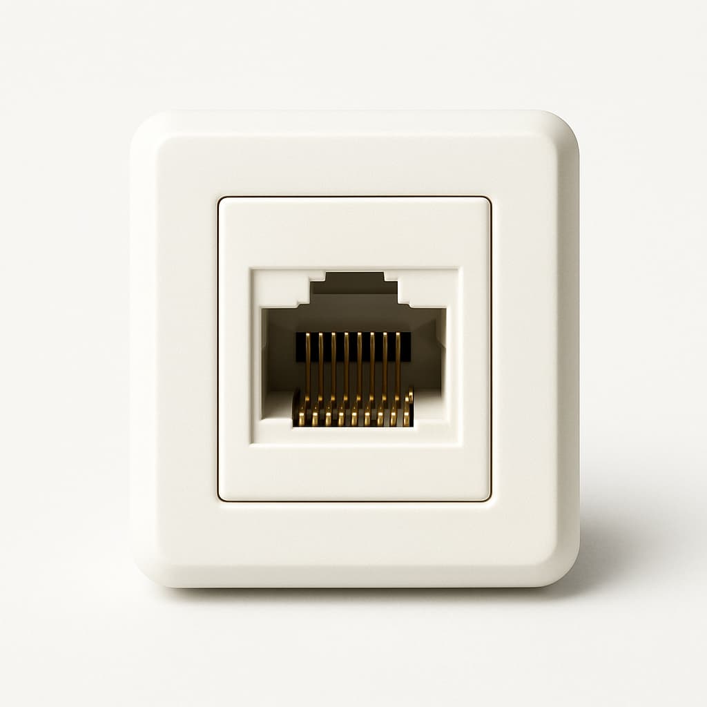 Telegartner J00020A0419C AMJ45 8 Up/50 Cat.5e, alpine white — illustrative AI-generated image
