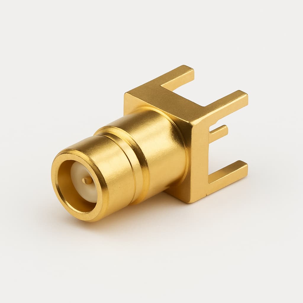 Telegartner J01160A0211W SMB Male PCB Receptacle AU — illustrative AI-generated image