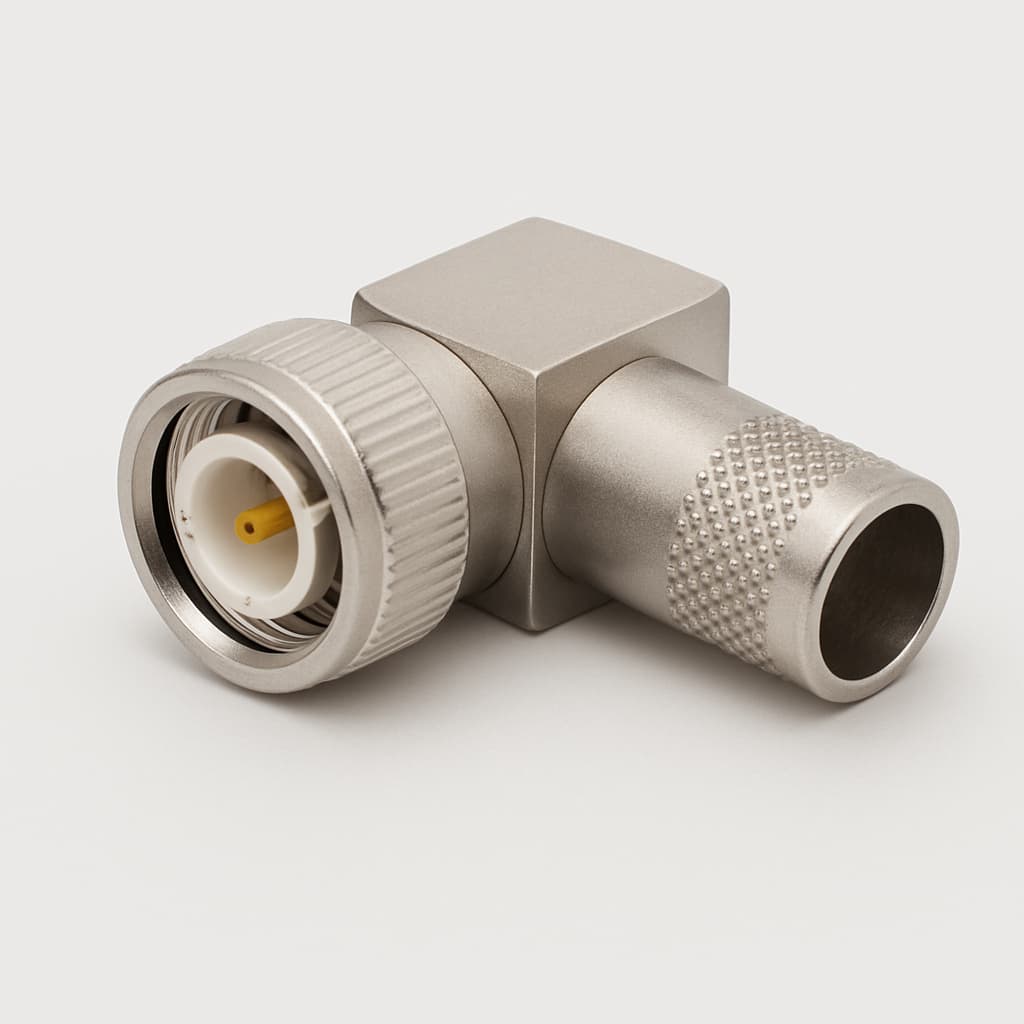 Telegartner J01420A0105Z QLS Angled Cable Plug — illustrative AI-generated image