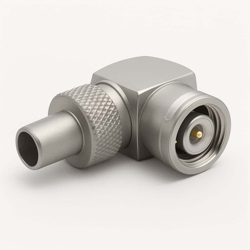Telegartner J01420A0125Z QLS Angled Cable Plug — illustrative AI-generated image