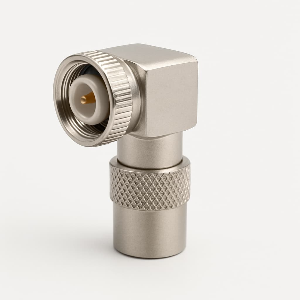 Telegartner J01420A0135Z QLS Angled Cable Plug — illustrative AI-generated image