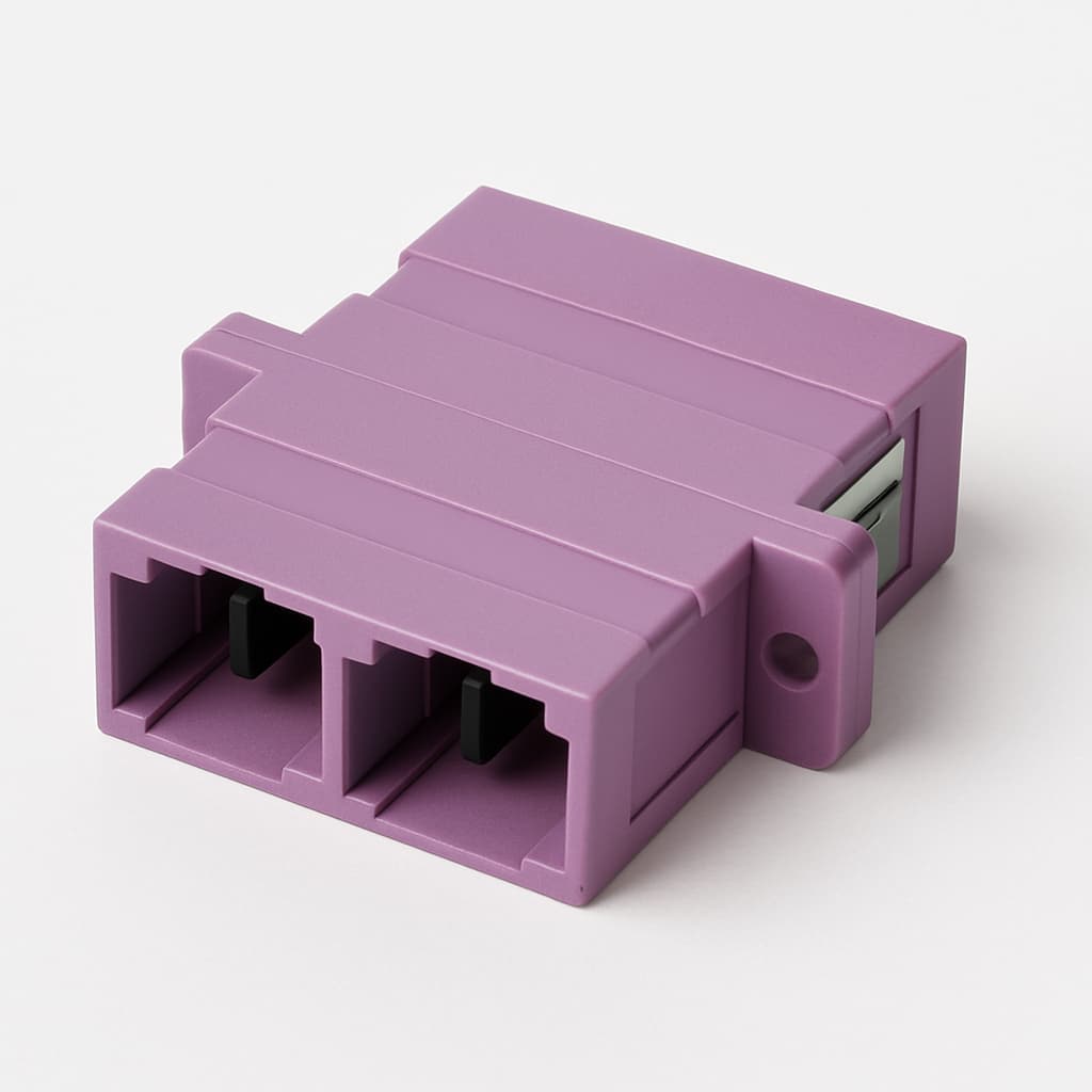 Telegartner J08081A0041 SC Duplex Adaptor — illustrative AI-generated image