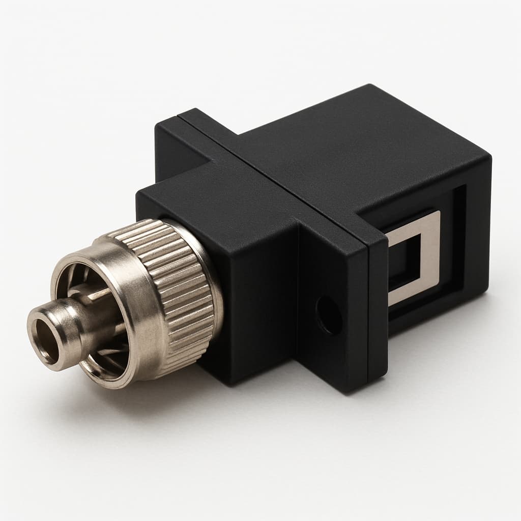 Telegartner J08082A0017 ST/SC MM Adapter — illustrative AI-generated image