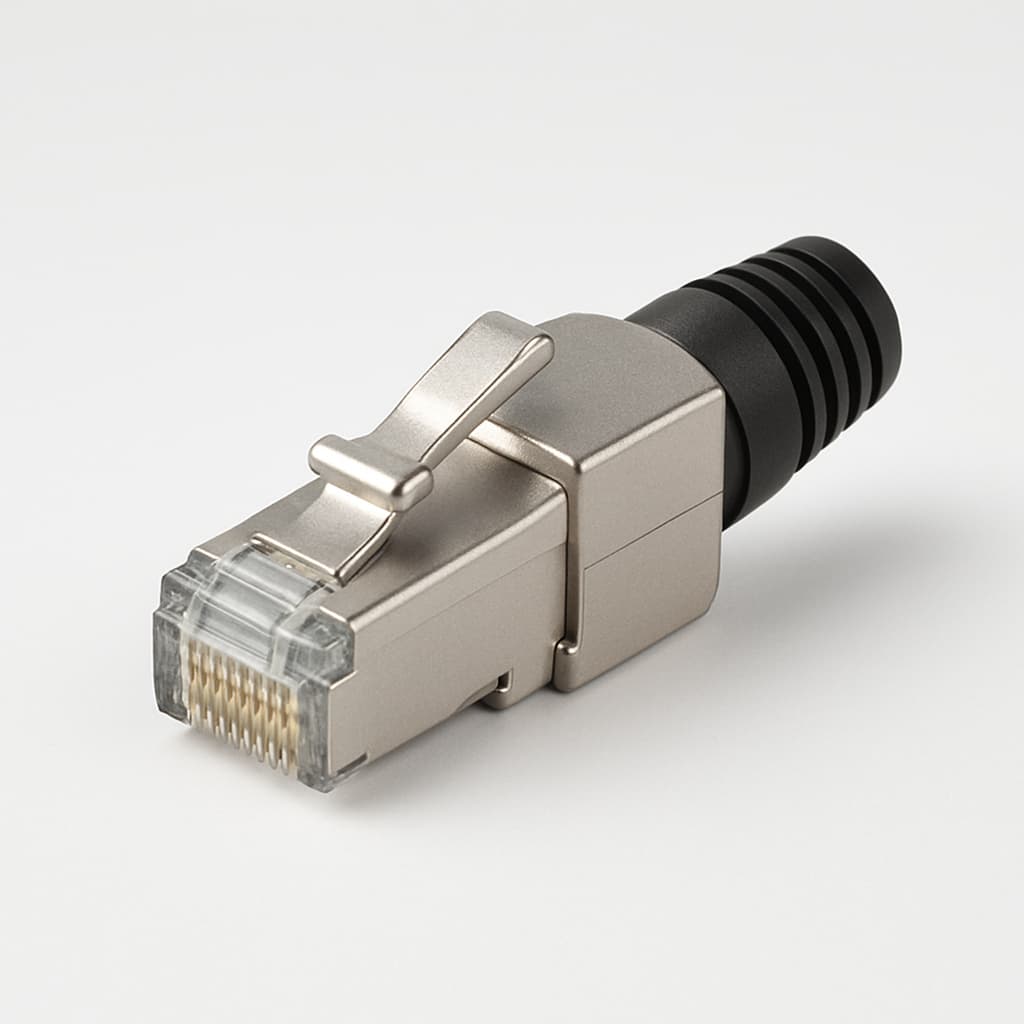 Telegartner J80026A0033 STX V1 RJ45 Plug Set — illustrative AI-generated image