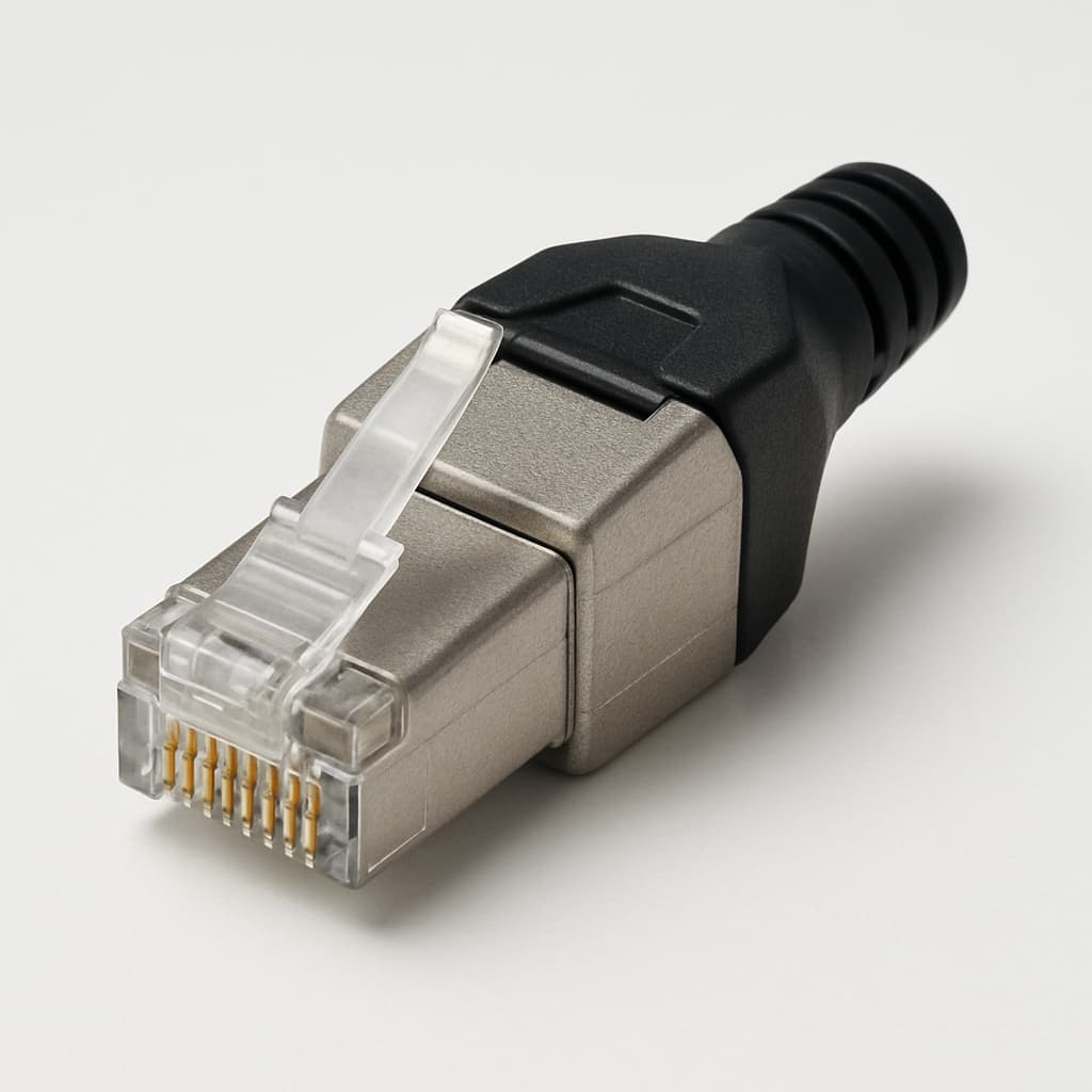 Telegartner J80026A0034 STX V1 RJ45 Plug Set — illustrative AI-generated image