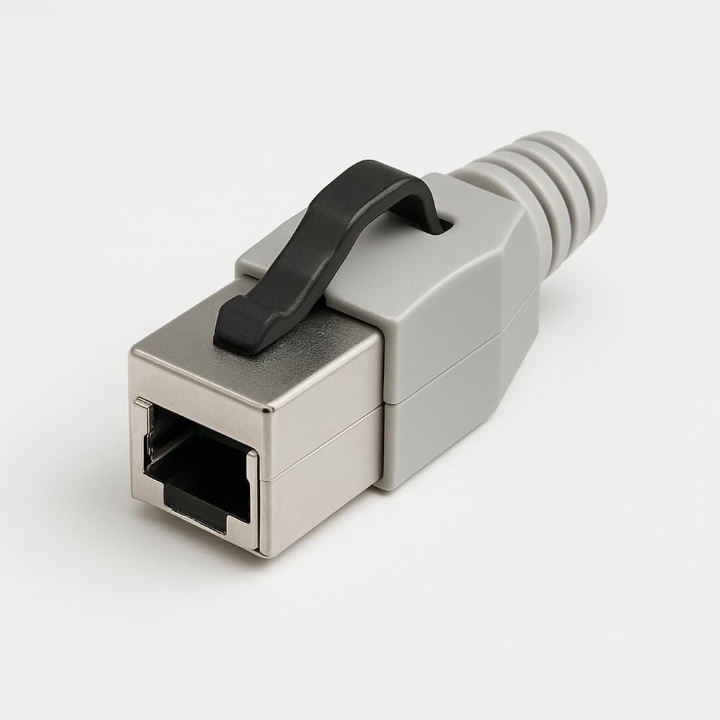 Telegartner J80026A0036 STX V4 RJ45 Plug Set — illustrative AI-generated image