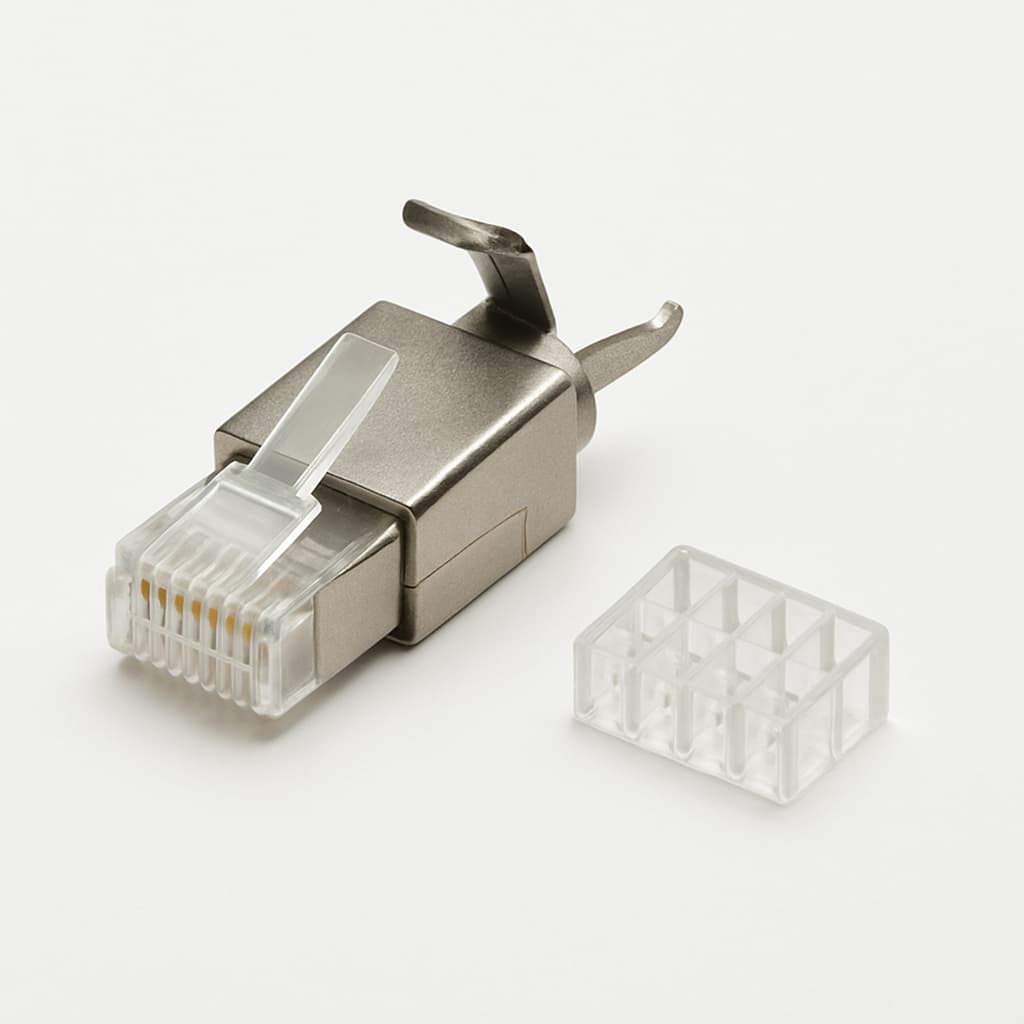 Telegartner J80026A0037 STX V5 RJ45 Plug Set — illustrative AI-generated image