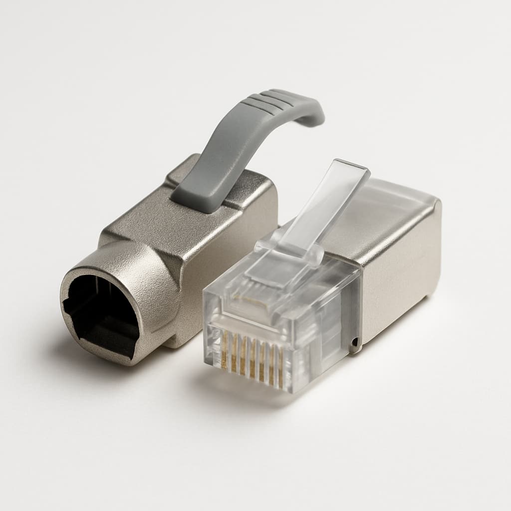 Telegartner J80026A0039 STX V1 RJ45 Plug Set — illustrative AI-generated image