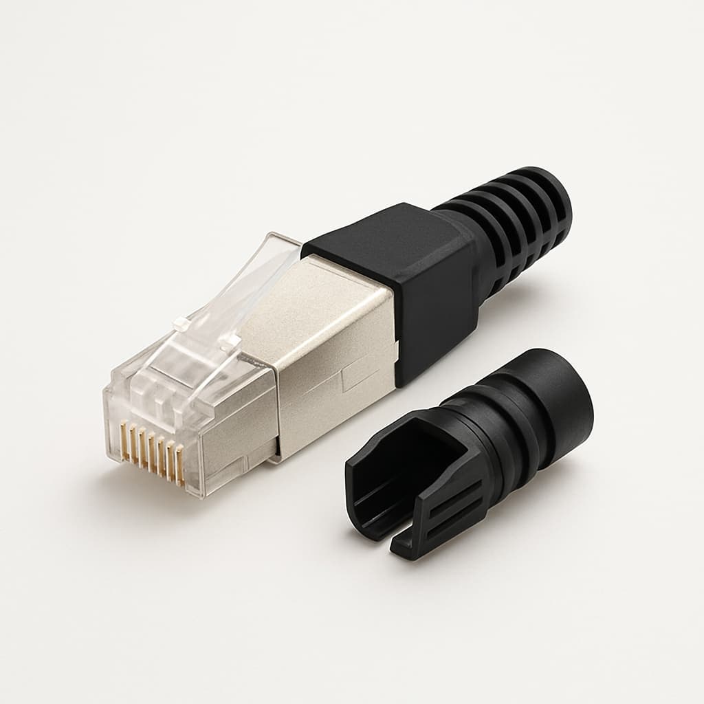 Telegartner J80026A0043 STX V14 RJ45 Plug Set — illustrative AI-generated image