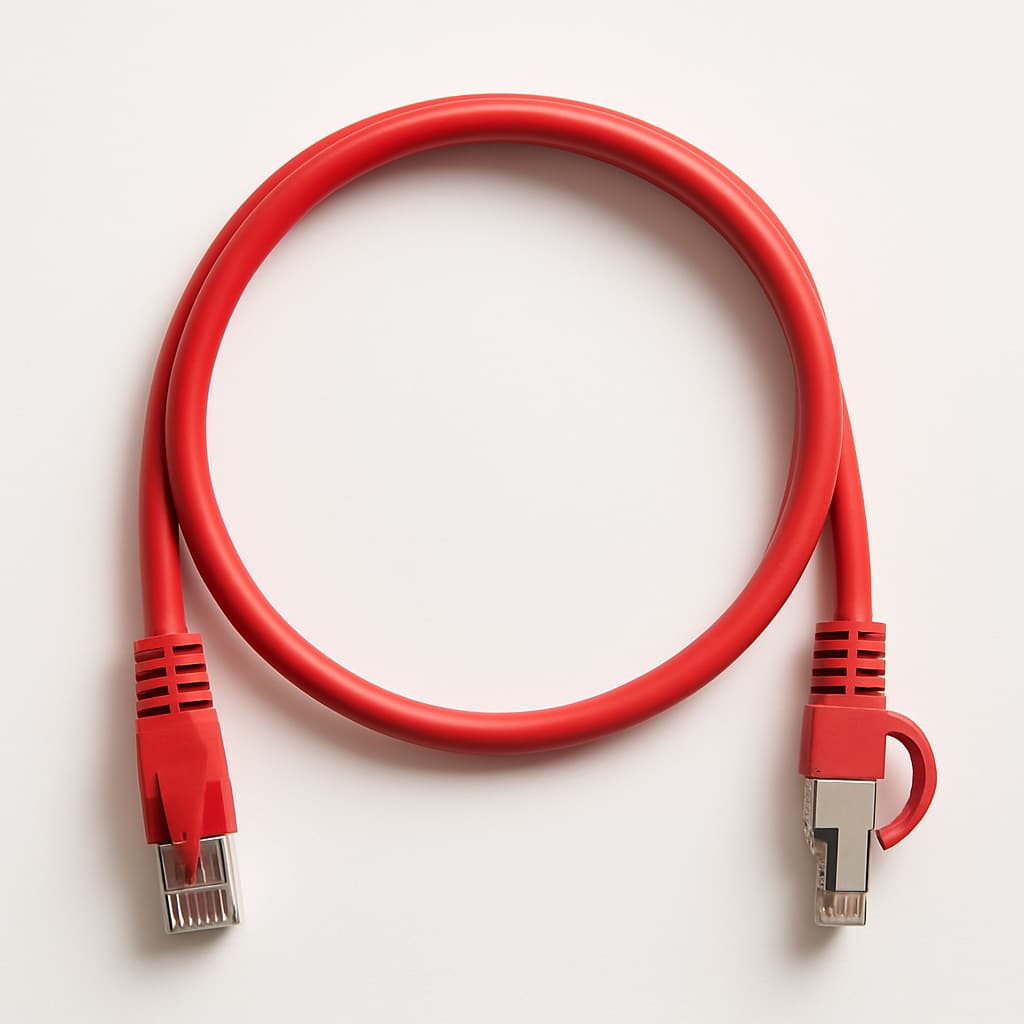 Telegartner L00000A0258 S/FTP Cat.6A Patch Cord, 1.0m — illustrative AI-generated image