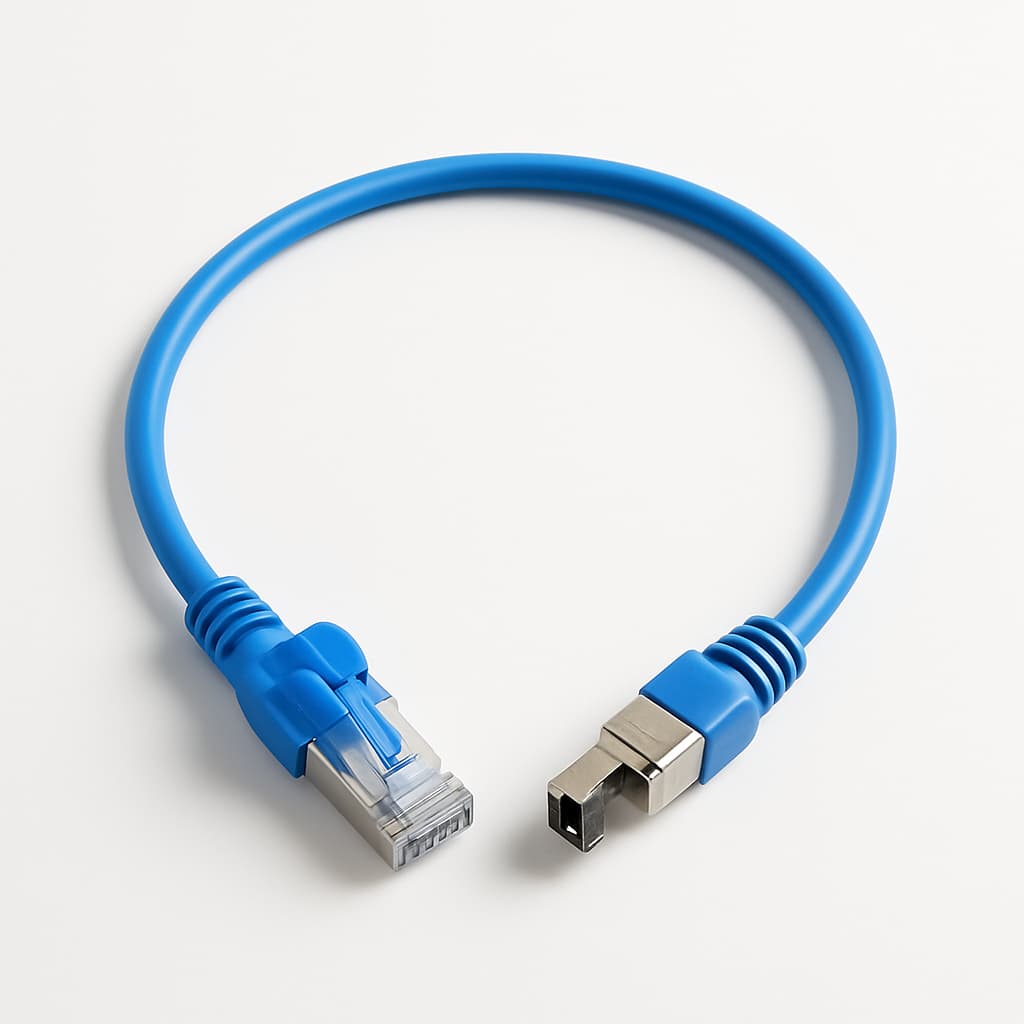 Telegartner L00000A0259 S/FTP Cat.6A Patch Cord — illustrative AI-generated image