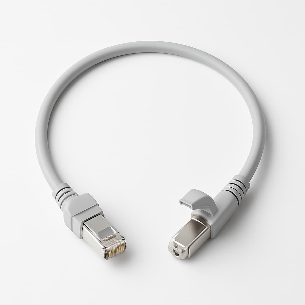 Telegartner L00000A0261 S/FTP Cat.6A 0.5m Cable Assembly — illustrative AI-generated image