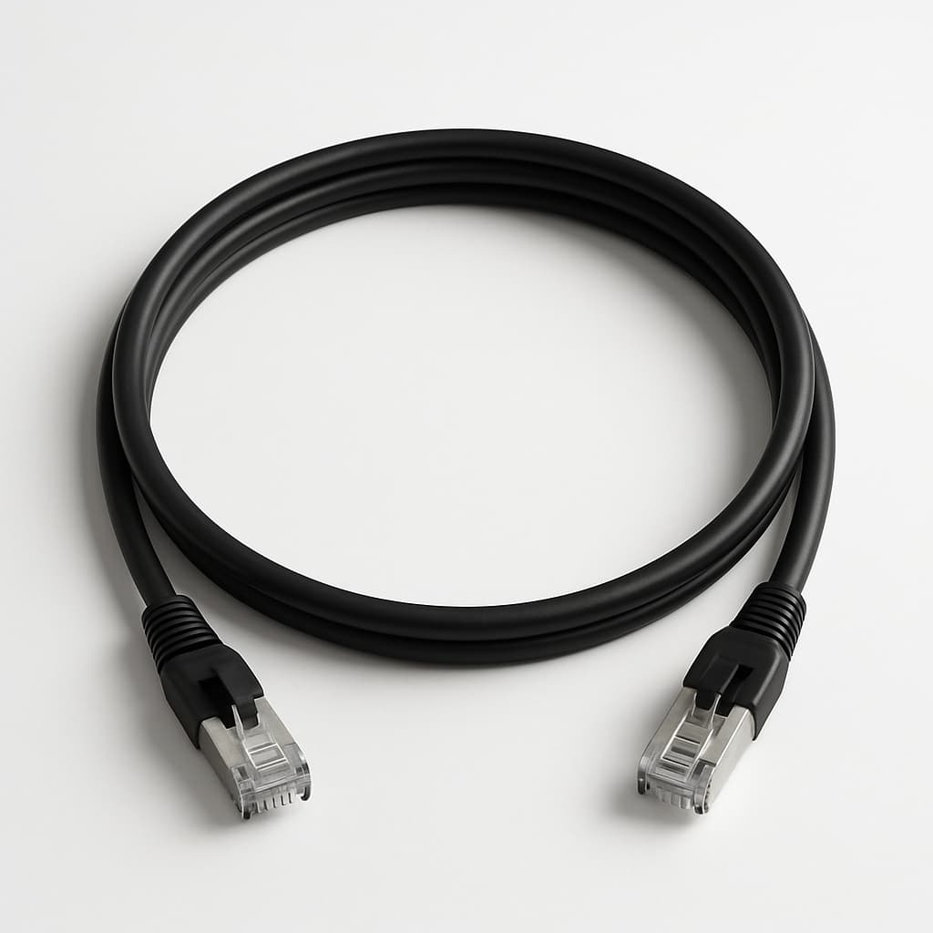 Telegartner L00001A0169 S/FTP Cat.6A Patch Cord, 1.5m — illustrative AI-generated image