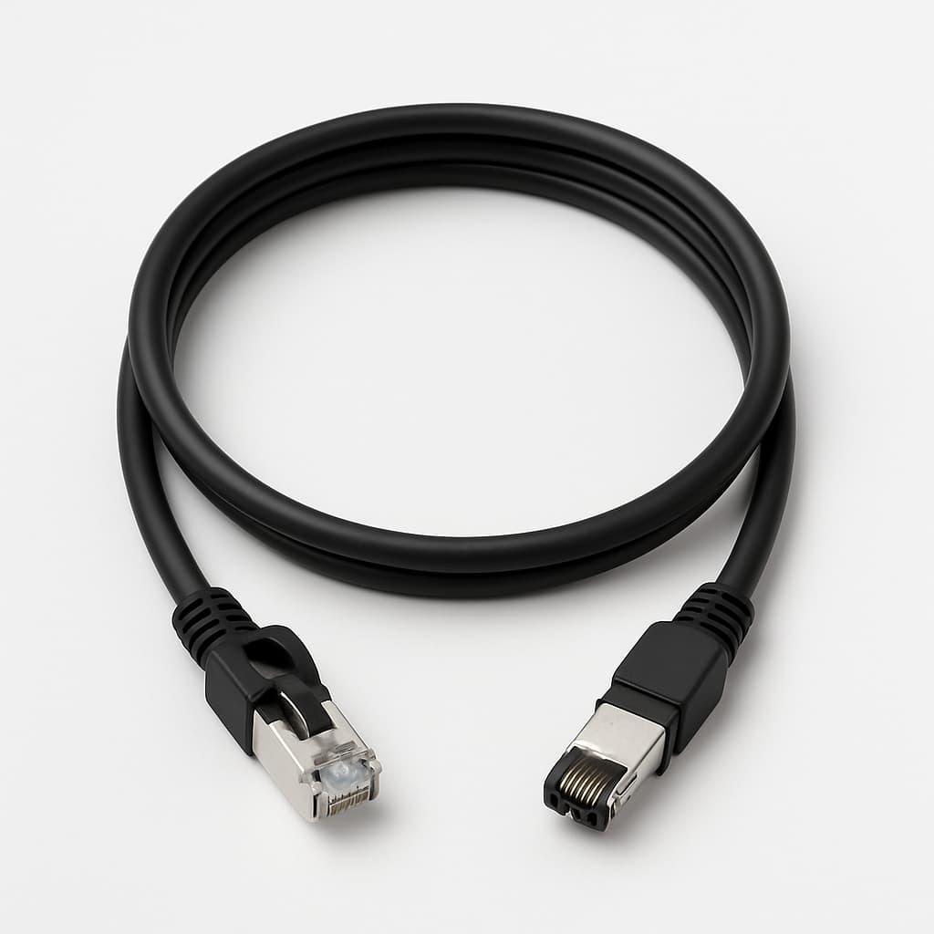 Telegärtner L00001A0204 S/FTP Cat.6A Cable Assembly — illustrative AI-generated image