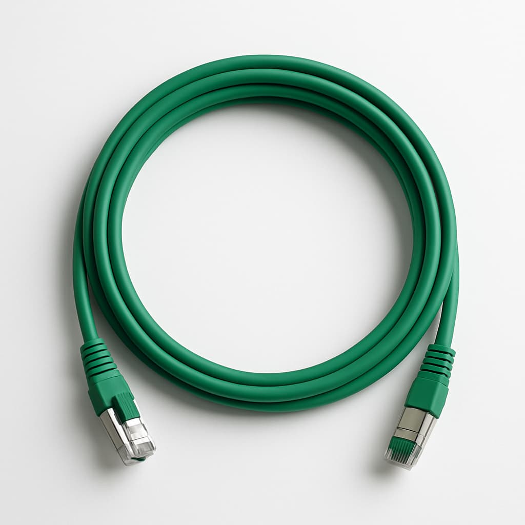 Telegartner L00003A0158 S/FTP Cat.6A Patch Cord, 5.0 m — illustrative AI-generated image