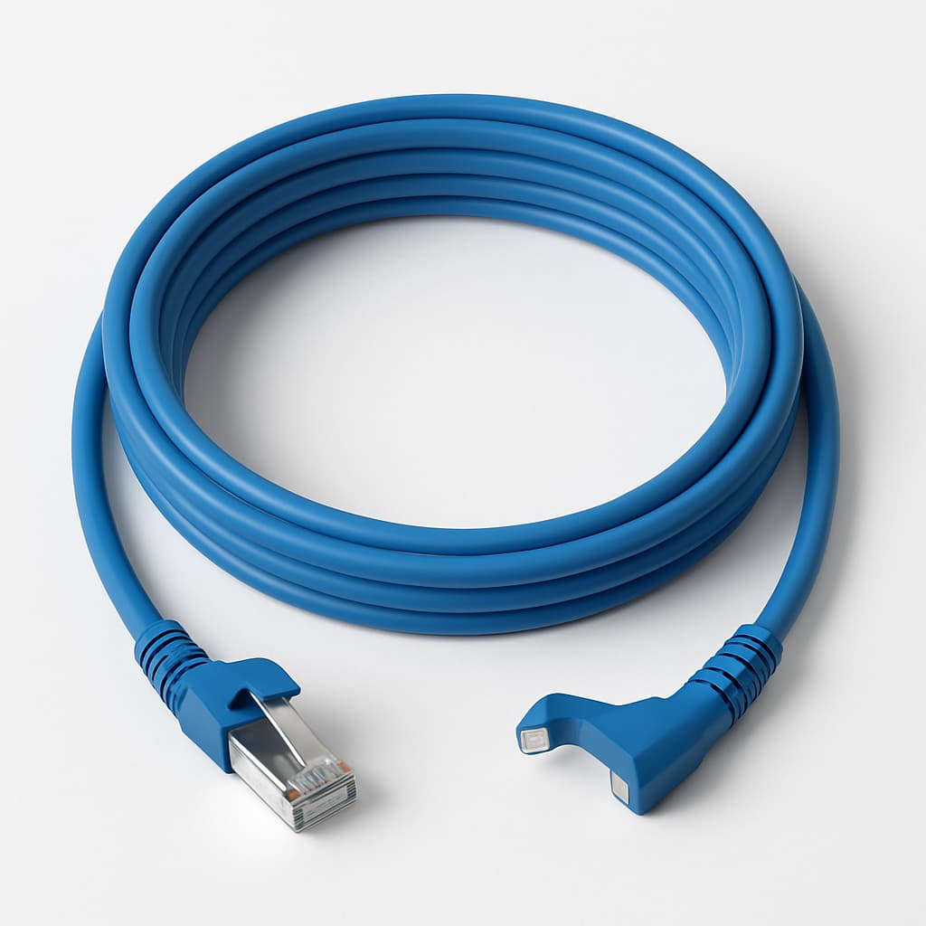 Telegartner L00003A0160 S/FTP Cat.6A Patch Cord, 5.0 m — illustrative AI-generated image