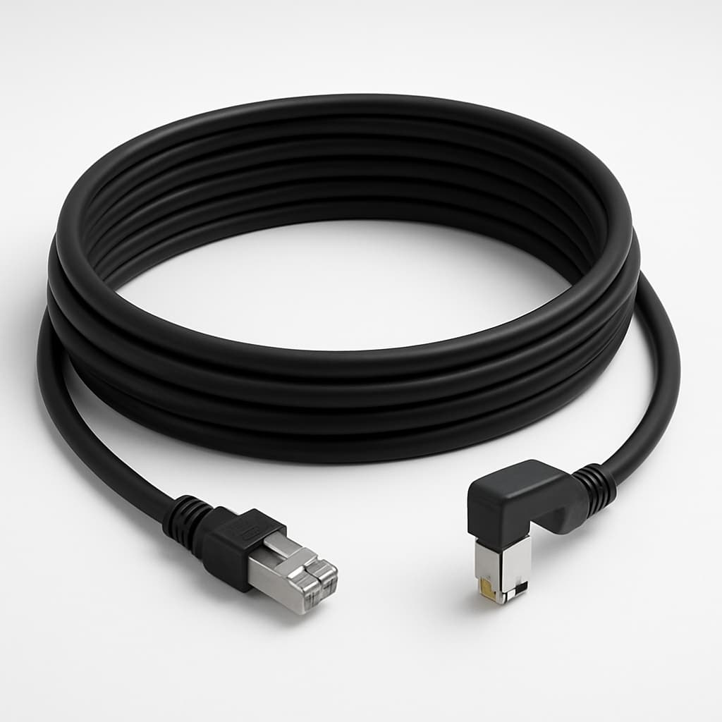 Telegartner L00005A0118 S/FTP Cat.6A Cable Assembly, 10.0 m — illustrative AI-generated image