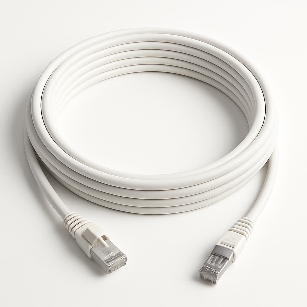 Telegärtner L00005A0119 S/FTP Cat.6A Patch Cord 10.0 m — illustrative AI-generated image