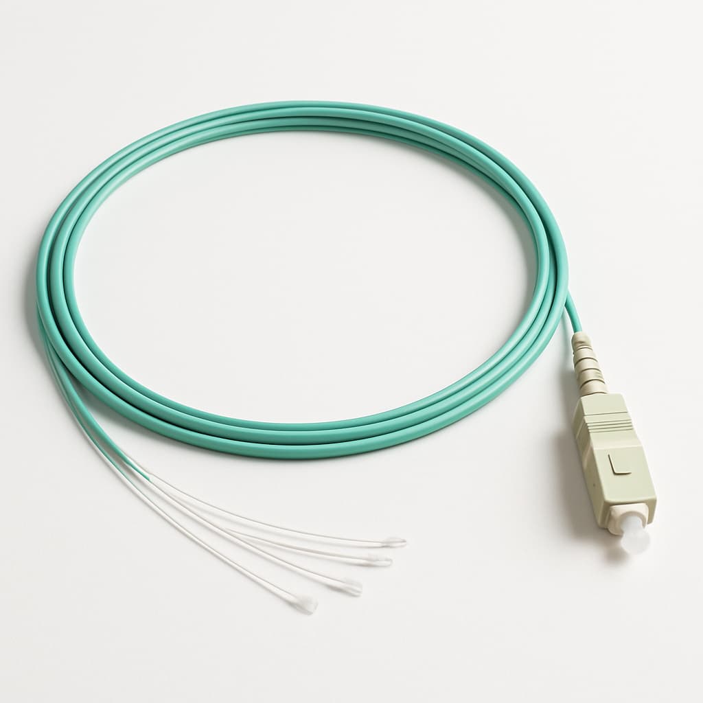 Telegartner L00819A0070 Pigtail Set 50/125µm OM3 — illustrative AI-generated image