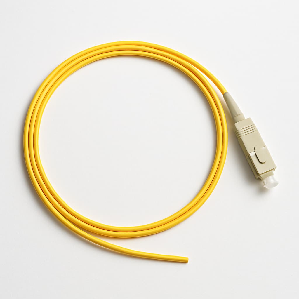 Telegartner L00859A0027 Fiber Pigtail OS2 E9/125, 1.5m — illustrative AI-generated image