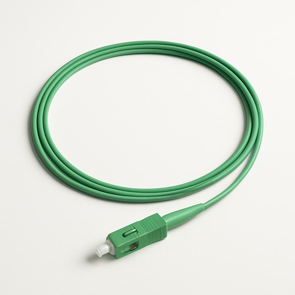 Telegartner L00859A0030 OM3 G50/125 Fiber Pigtail — illustrative AI-generated image