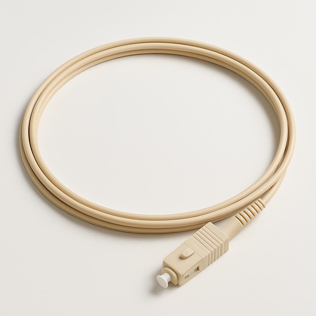 Telegartner L00889A0059 Pigtail Set 50/125µm SC Beige 1.5m — illustrative AI-generated image