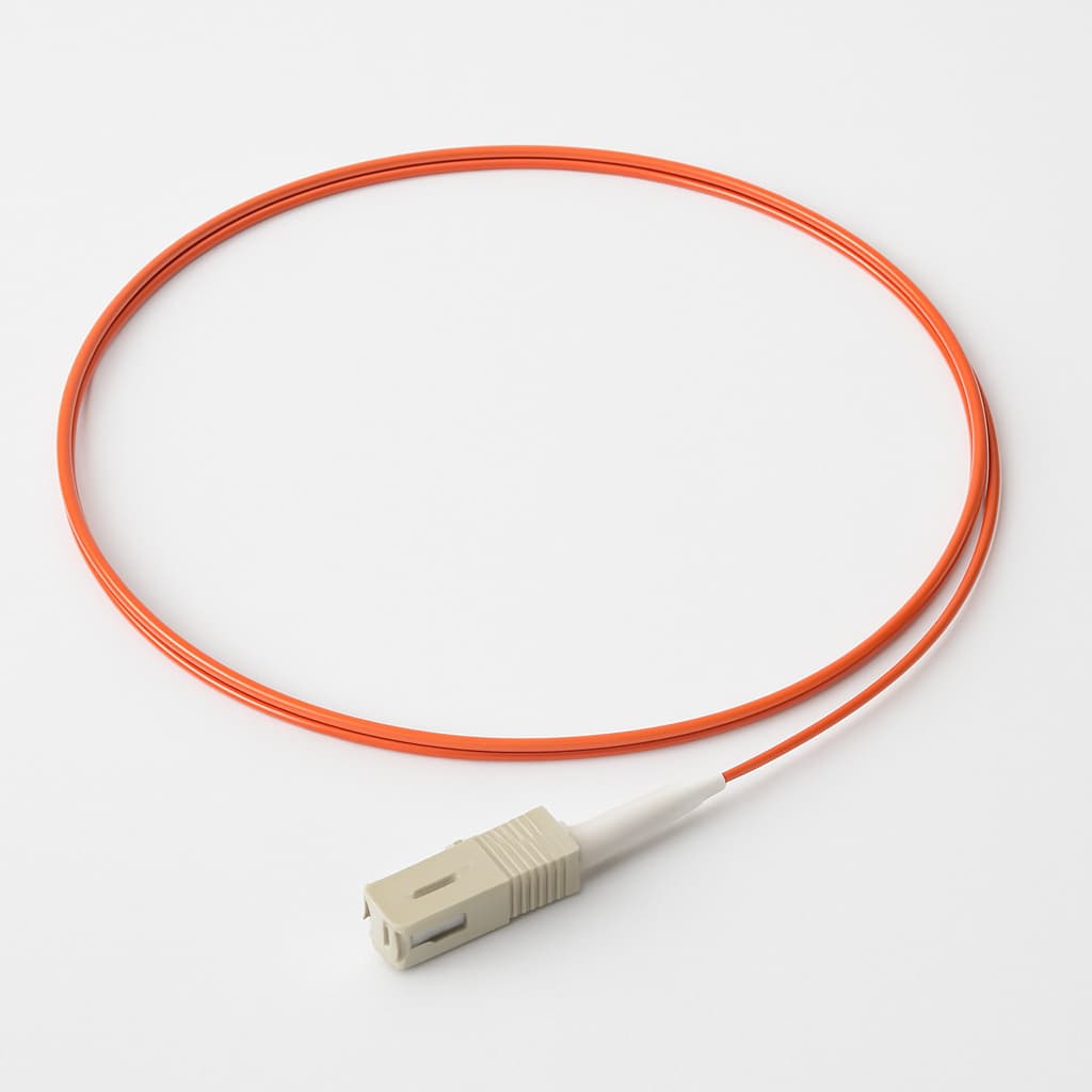 Telegartner L00889W0005 Fiber Pigtail OM1 G62.5/125, 1 x SC, 1.5m — illustrative AI-generated image