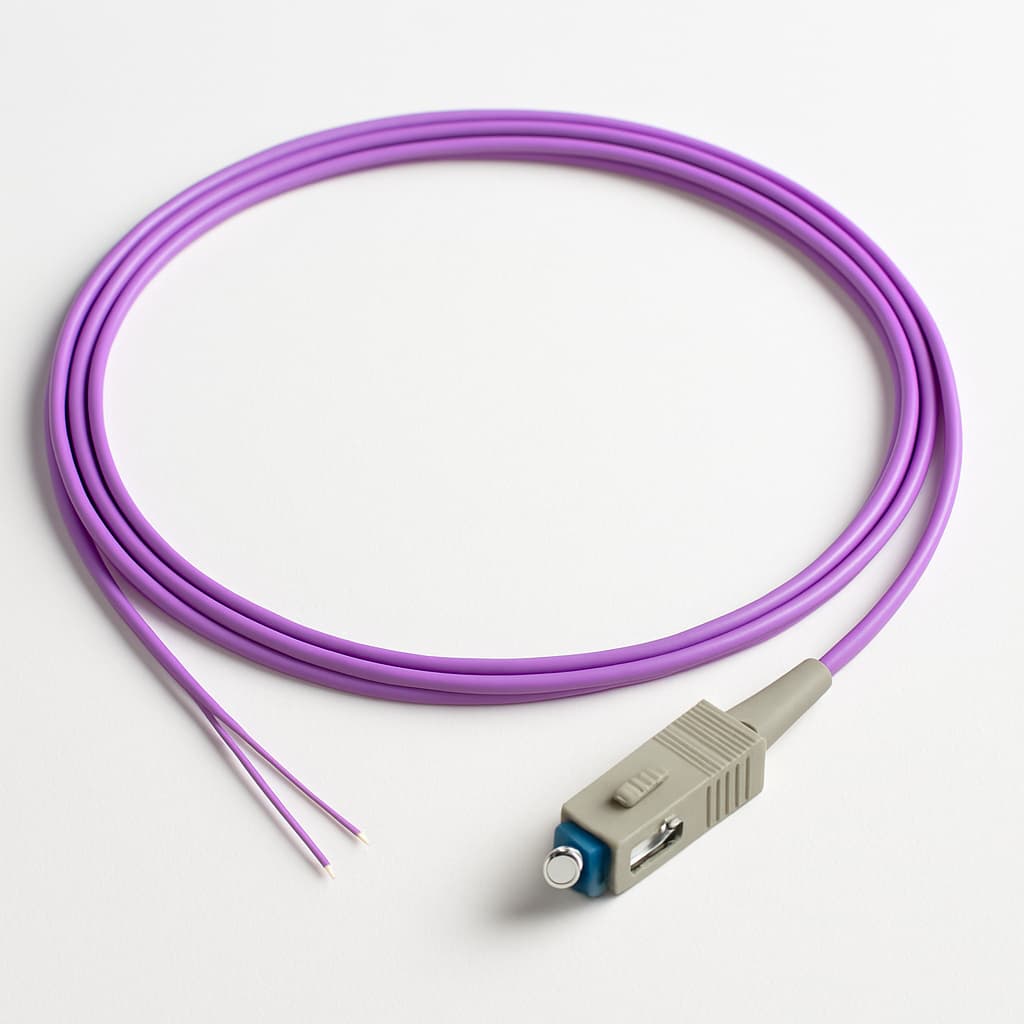 Telegartner L00889W0074 Fibre Pigtail, G50/125 OM4, 1 x SC, 1.5m — illustrative AI-generated image