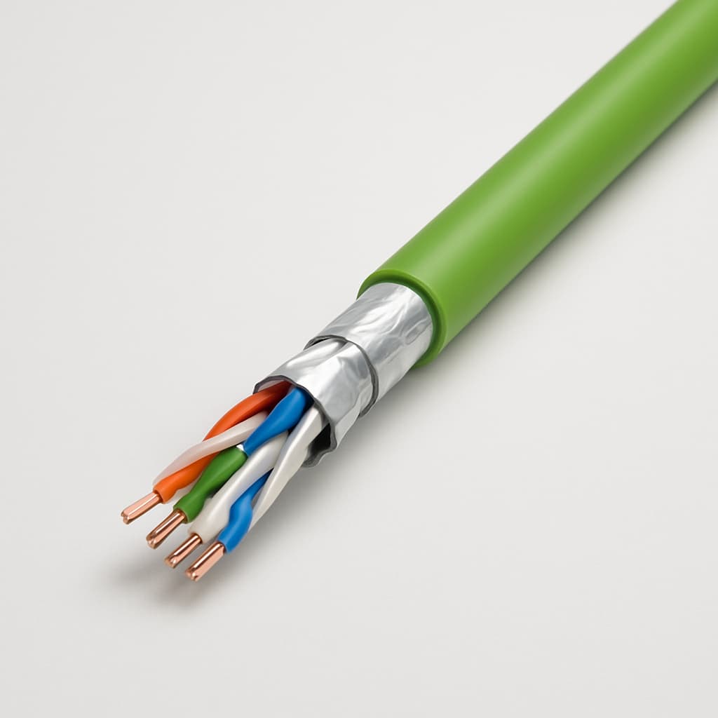 Telegartner L02002C0071B S/FTP Cat.7 Cable — illustrative AI-generated image
