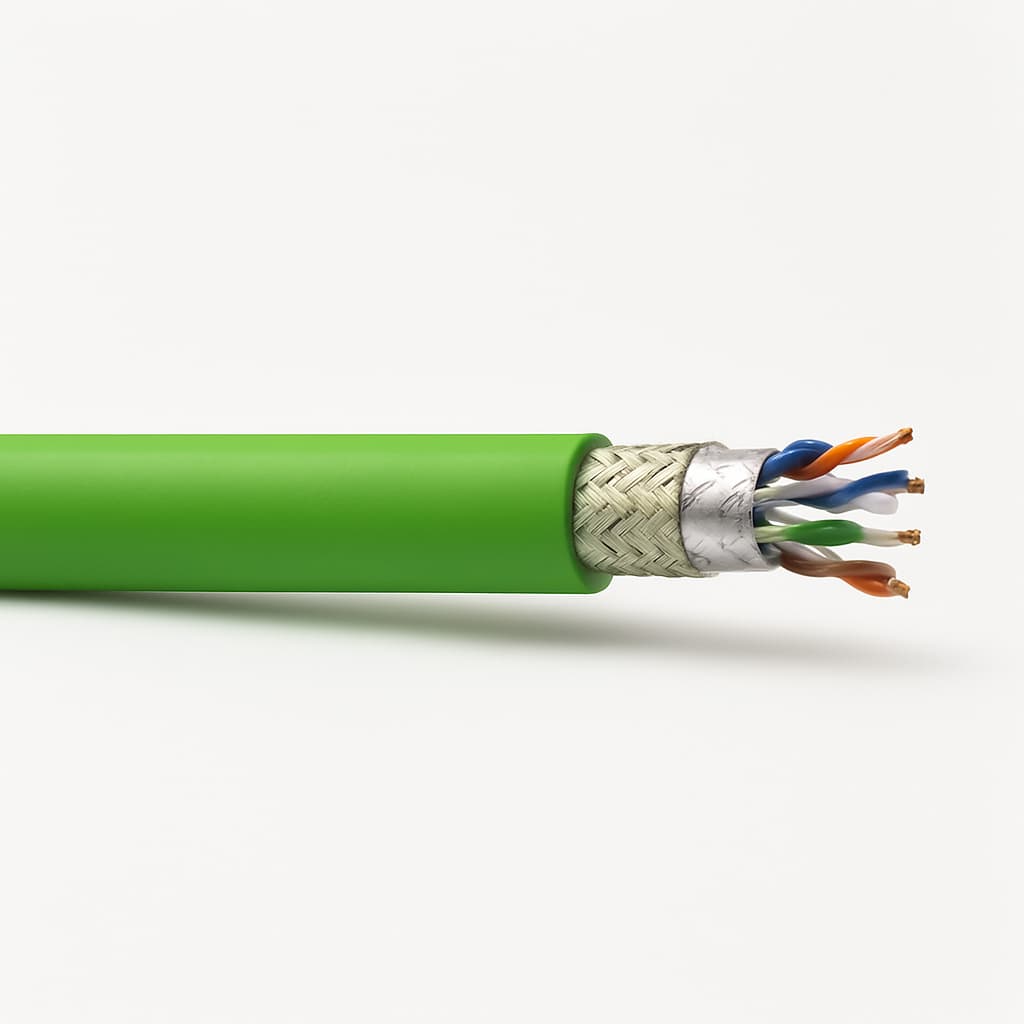 Telegartner L02002C0072B S/FTP Cat.7 PUR Cable — illustrative AI-generated image