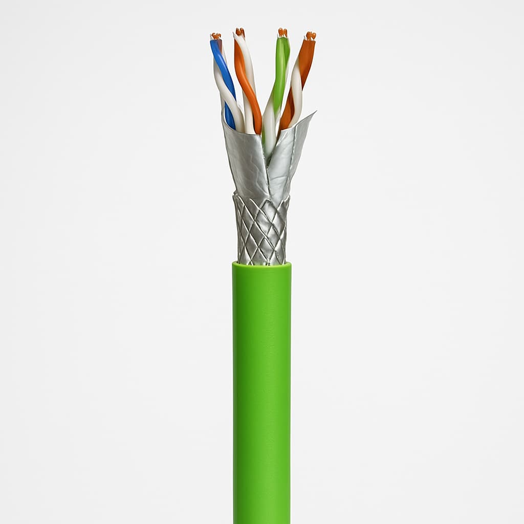 Telegartner L02002C0073B S/FTP Cat.7 Cable — illustrative AI-generated image