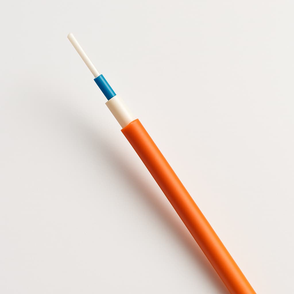 Telegartner L08001A0032 FO Cable I-V(ZN)H 1G50/125 OM4, 1.8 mm, Orange — illustrative AI-generated image