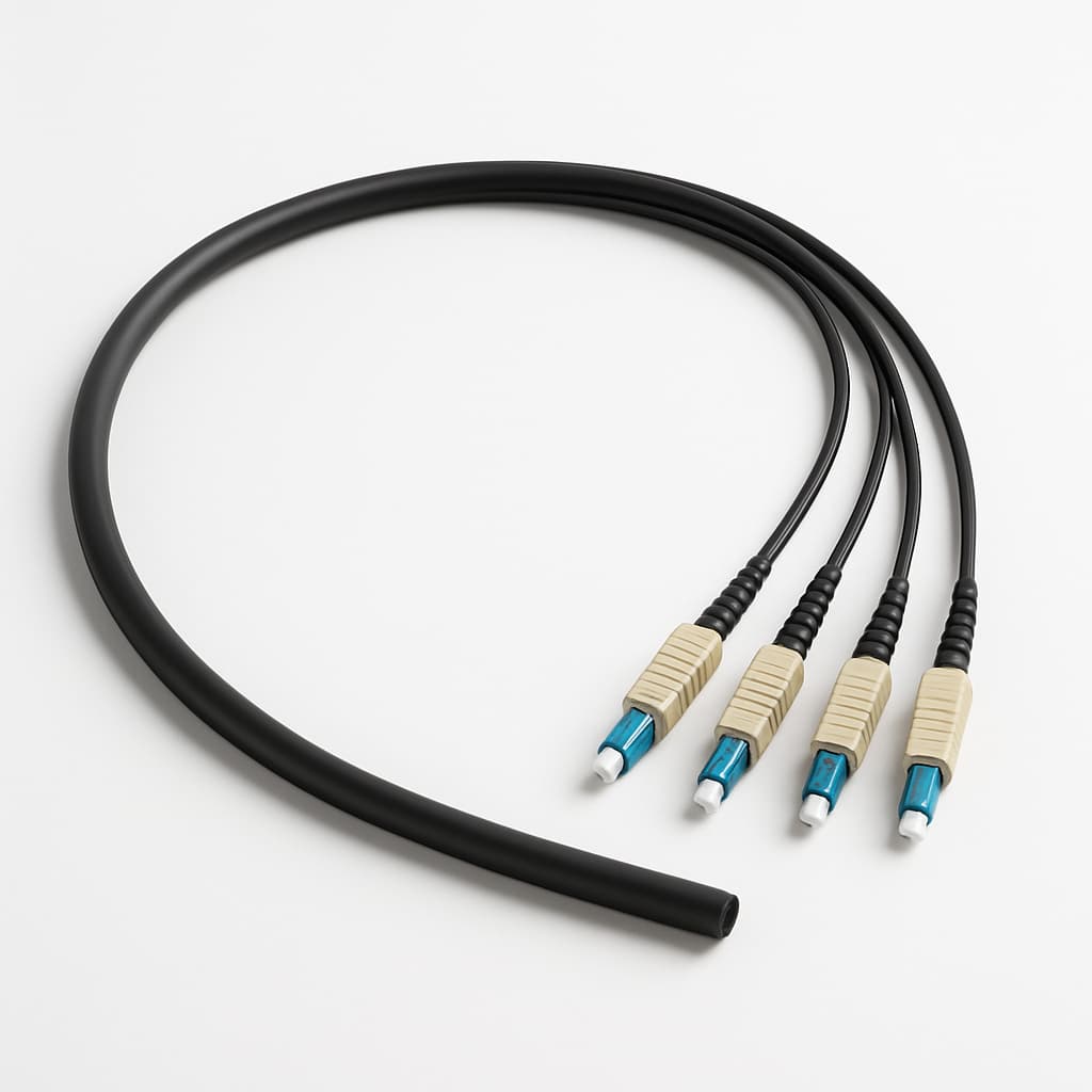 Telegartner L08020A2702 FO Breakout Cable — illustrative AI-generated image
