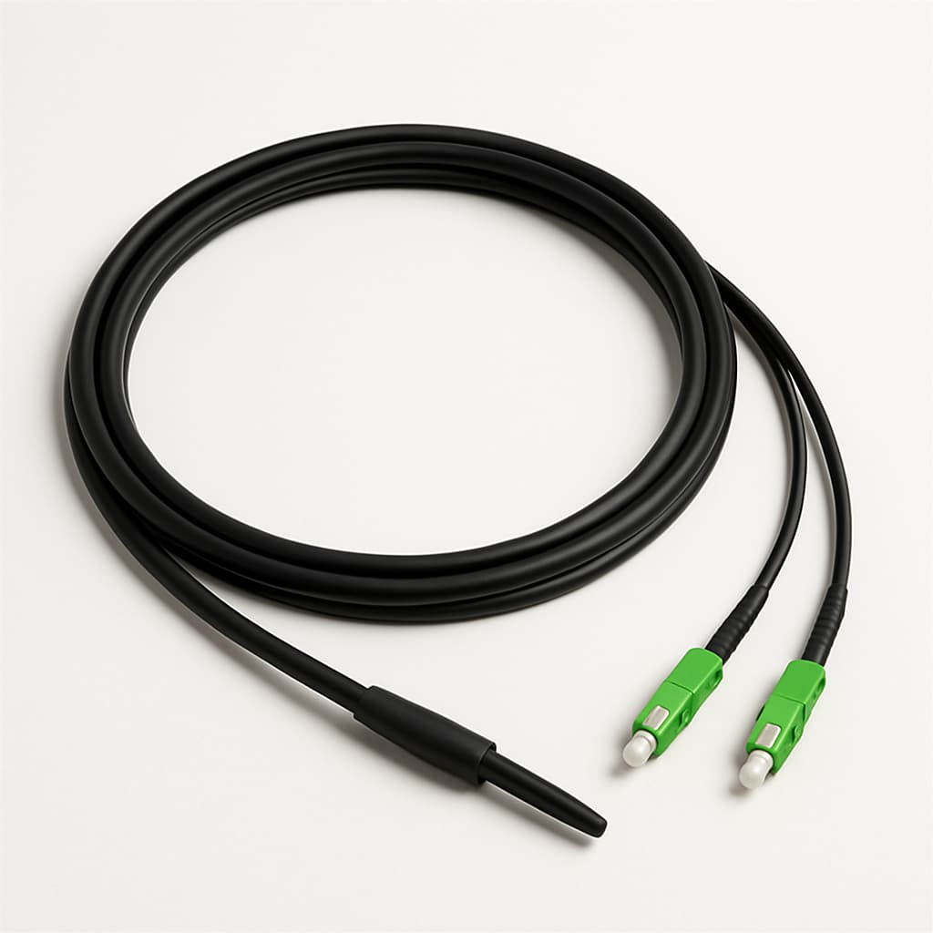 Telegartner L08021A2702 FO Breakout Cable 2*G50/125 — illustrative AI-generated image