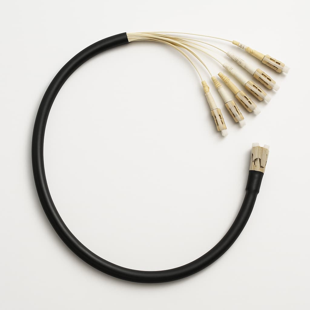 Telegartner L08022A2702 FO Breakout Cable — illustrative AI-generated image