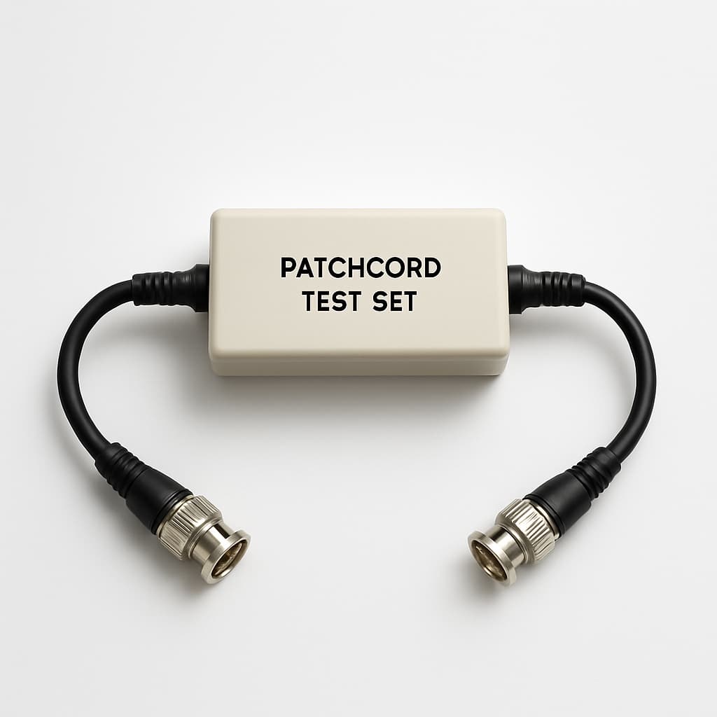 Telegartner M10000A0000 Patchcord Test Set Cat.6A (sub A) coaxial — illustrative AI-generated image