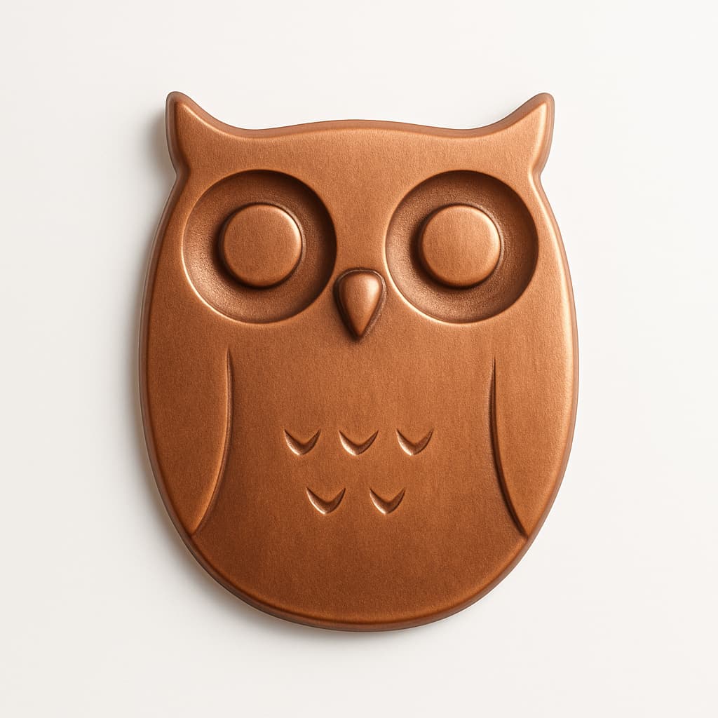 M50210A0000 Owl Front Plate Copper — illustrative AI-generated image