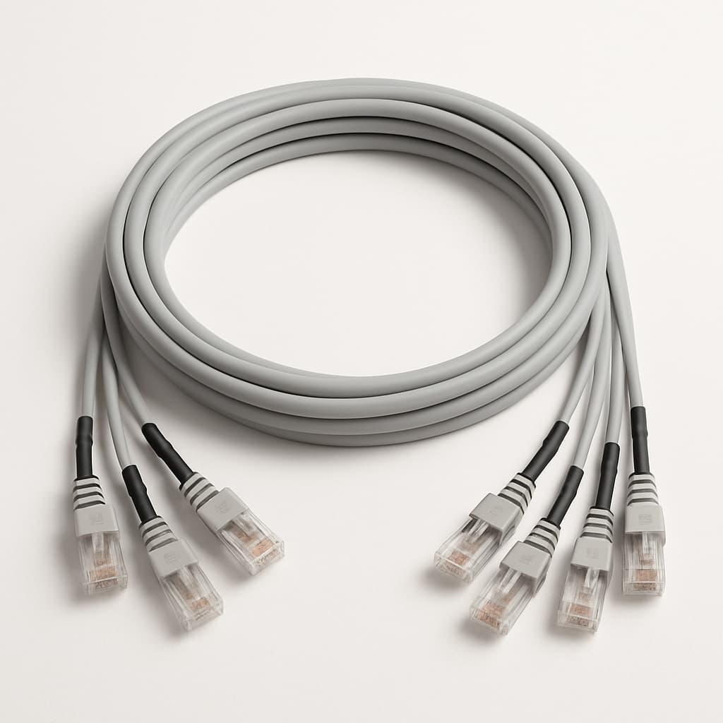 Telegartner T00003A0013 Fourfold Pre-Terminated Copper Trunk Cable — illustrative AI-generated image