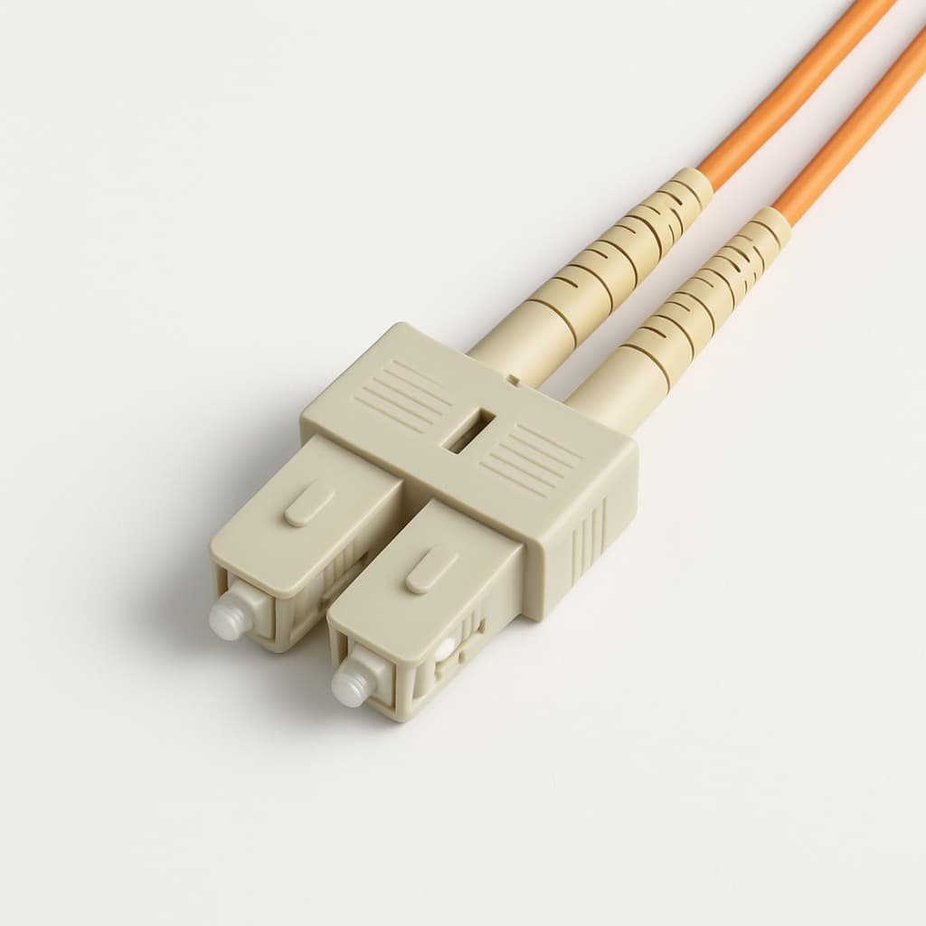Telegartner U01100A0134 SC Duplex Plug MM Cable Assembly — illustrative AI-generated image