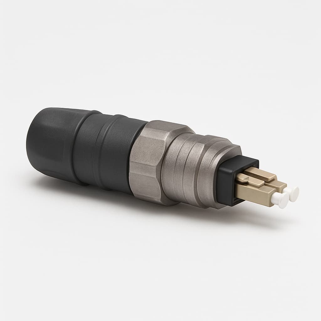 Telegartner U01100A0145 STX V4 LC-D Plug Set SM IP67 — illustrative AI-generated image