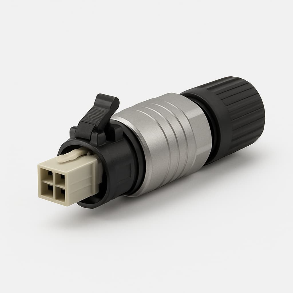 Telegartner U01100A0155 STX V4 2SC Plug Set POF, IP67 — illustrative AI-generated image