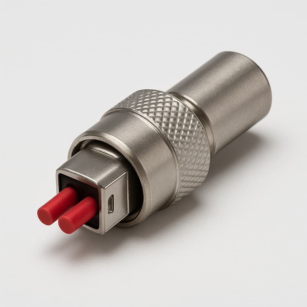 Telegartner U01100A0162 STX V1 2SC Plug Set POF Metal — illustrative AI-generated image