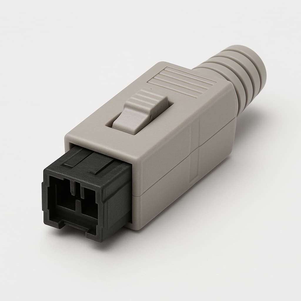 Telegartner U01100A0184 STX IP20 SC-RJ Plug POF — illustrative AI-generated image