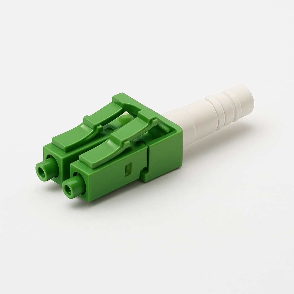 Telegartner U01100A0188 LC/APC Duplex 8° Plug — illustrative AI-generated image