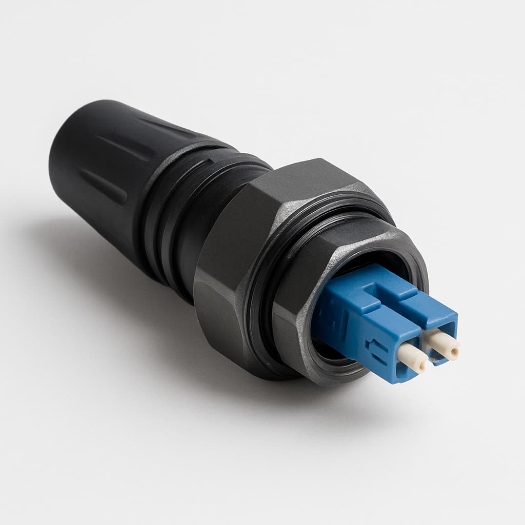 Telegartner U01100A0199 STX V1 LC-D Plug Set IP67 — illustrative AI-generated image