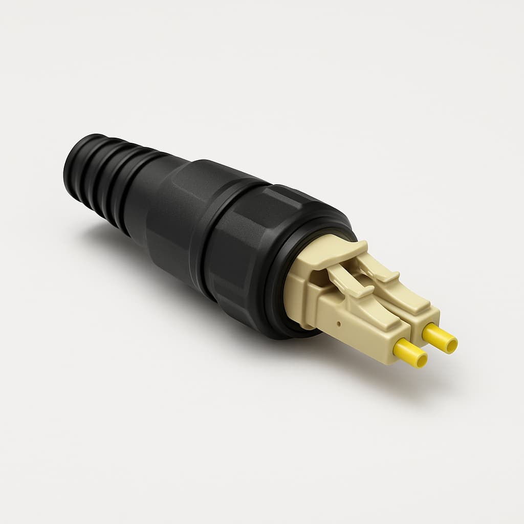 Telegartner U01100A0200 STX V1 LC-D Plug Set SM IP67 — illustrative AI-generated image