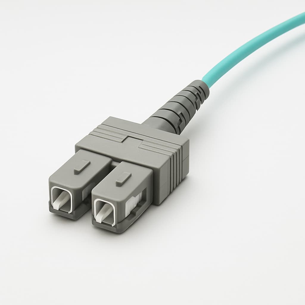 Telegartner U01100A0216 SC Duplex Plug Cable Assembly — illustrative AI-generated image