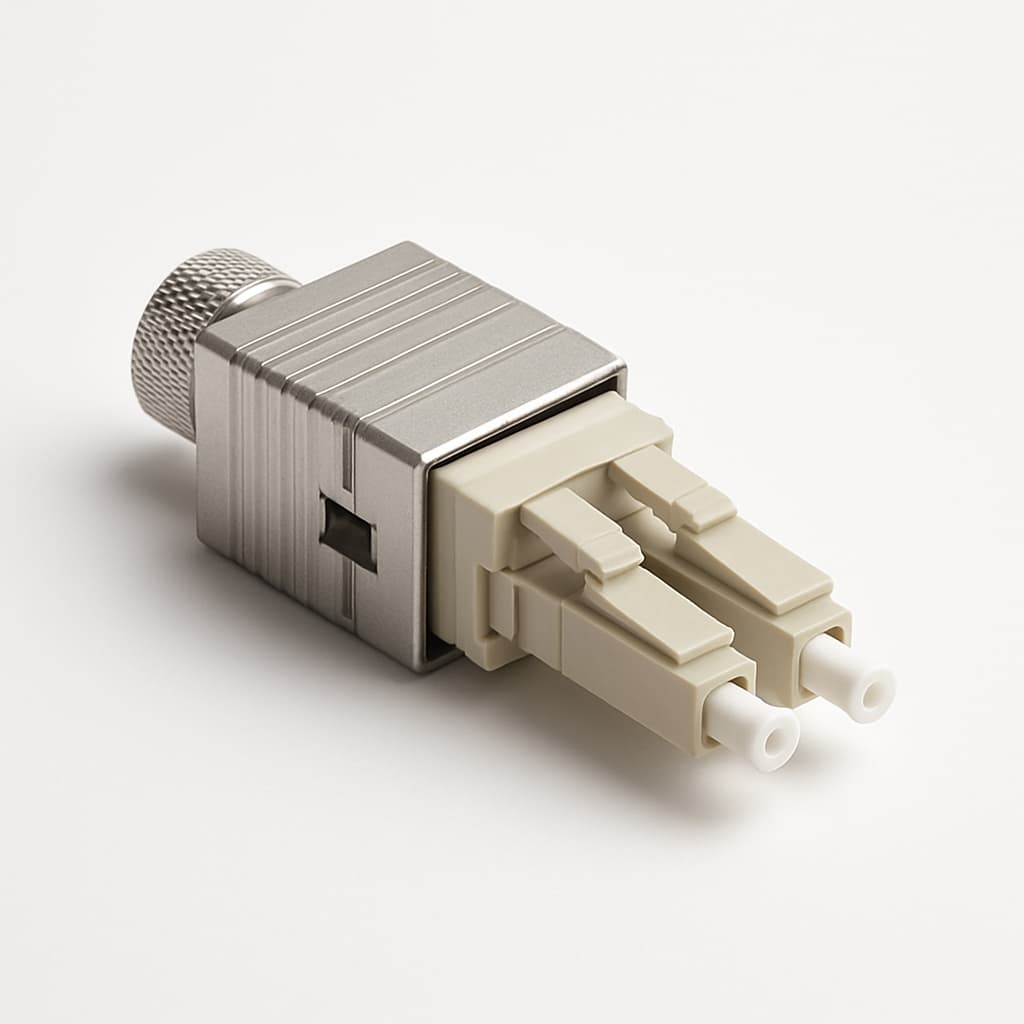 Telegartner U01100A0219 STX V14 LC-D Plug Set, MM Metal — illustrative AI-generated image