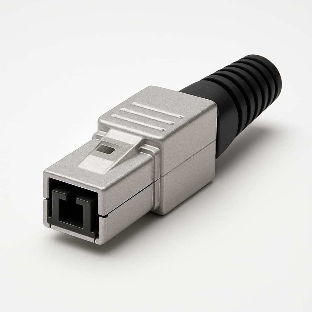 Telegartner U01100A0259 STX IP20 SC-RJ Plug — illustrative AI-generated image
