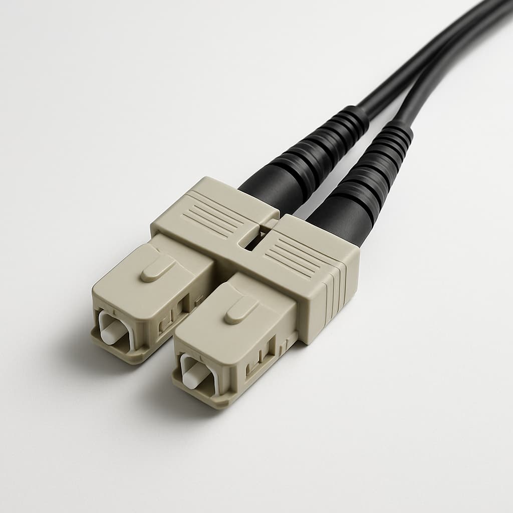 Telegartner U01100A0265 SC Duplex Plug MM Cable Assembly — illustrative AI-generated image